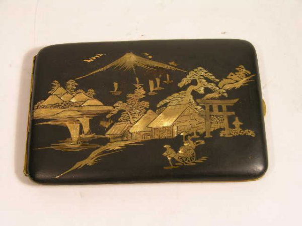 KOMAI JAPANESE CIGARETTE CASE. (1 of 2)