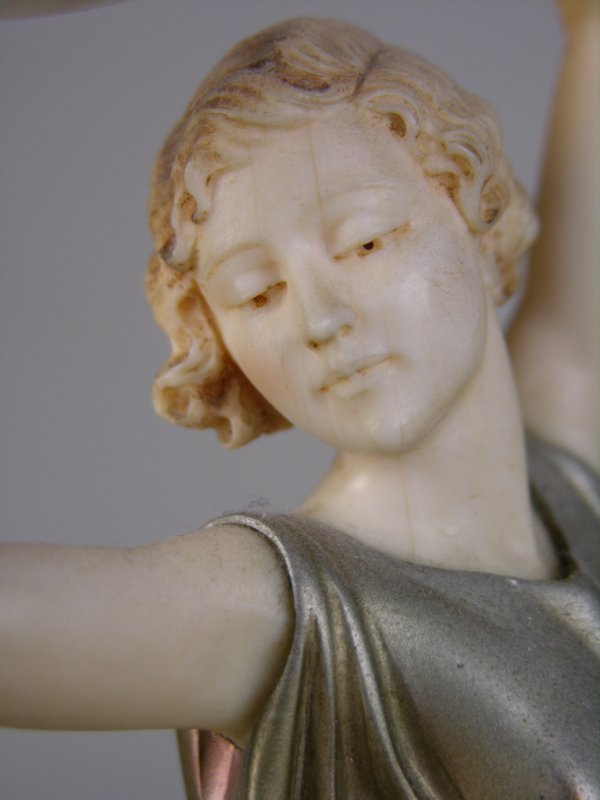 BRONZE AND IVORY. "LIGHTER THAN AIR" BRONZE AND IVO - 2