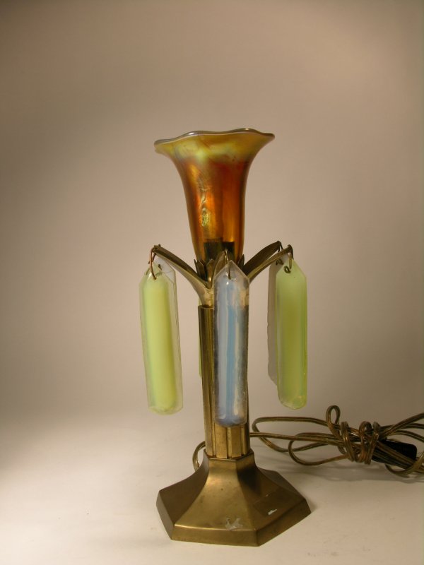 TIFFANY STUDIOS SIX PRISMS LIGHTING. PRISMS AND S