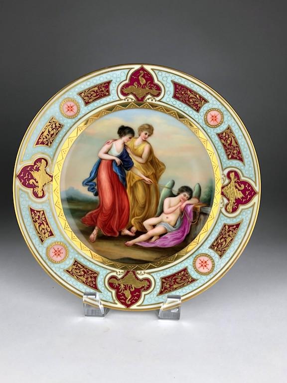 Royal Vienna cabinet plate. Properly marked with the (1 of 8)