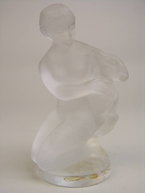 LALIQUE (FRANCE) FROSTED NUDE.