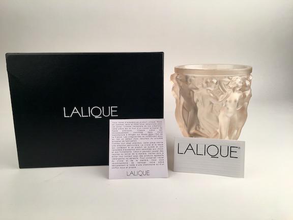 Lalique "Bacchantes" crystal vase with original box and (1 of 6)