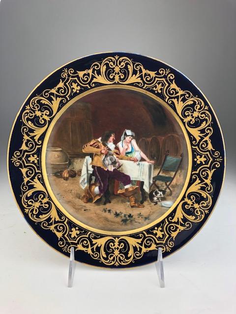Royal Vienna painted cabinet plate. (1 of 6)