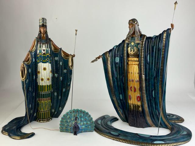 Romain de Tirtoff (Erte) (Russian, 1892-1990).  Art Deco sculptures. Titled, "Ze (1 of 9)