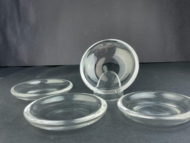 Steuben set of 4 crystal glass trinket dishes. (1 of 5)