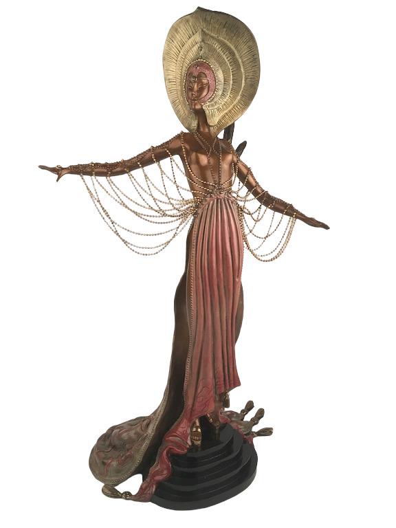 Erte (Romain De Tiftoff) bronze figure titled L Oriental".. (1 of 11)