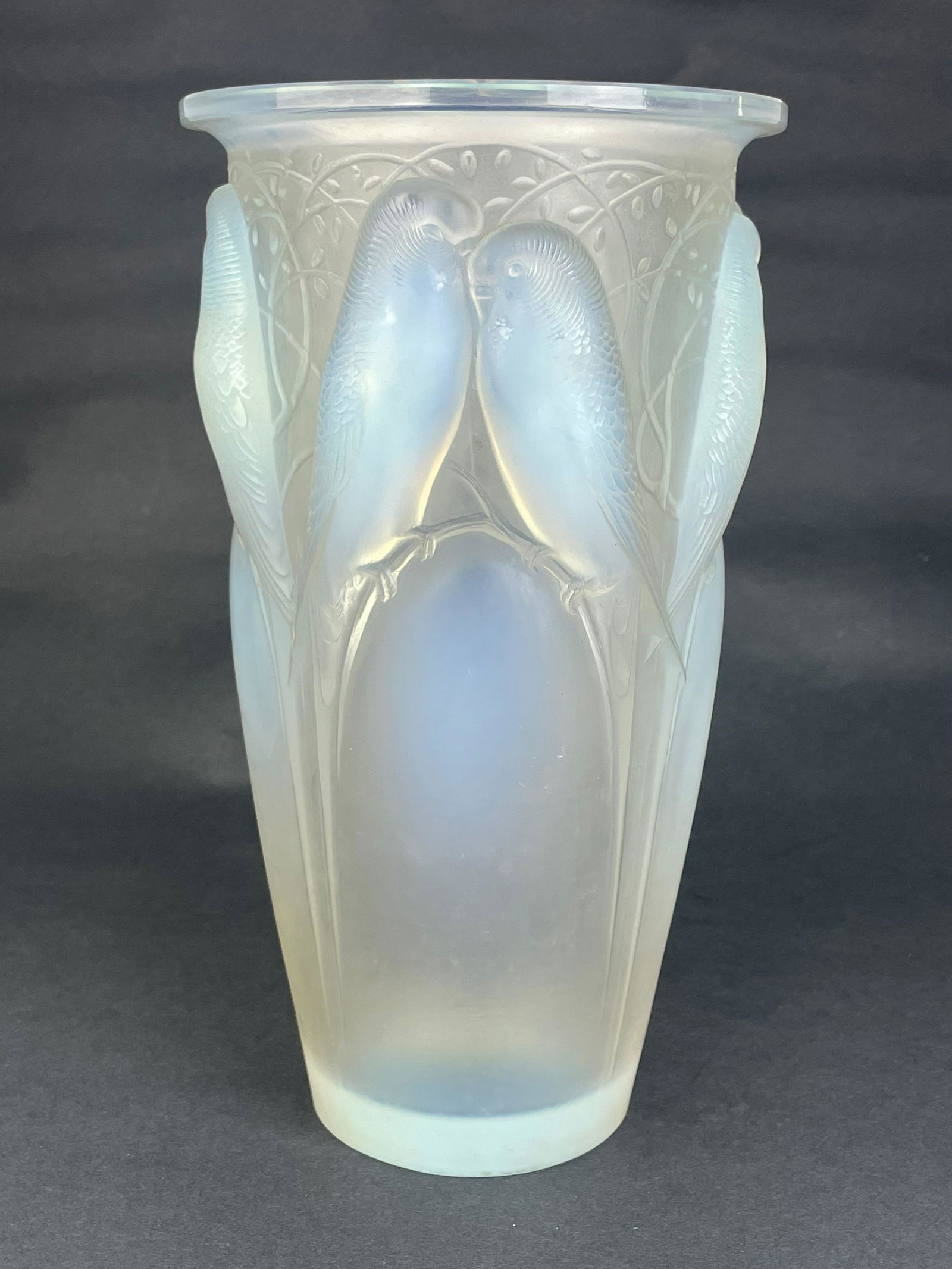 Rene Lalique (French, 1860-1954). "Ceylon" vase. (1 of 7)