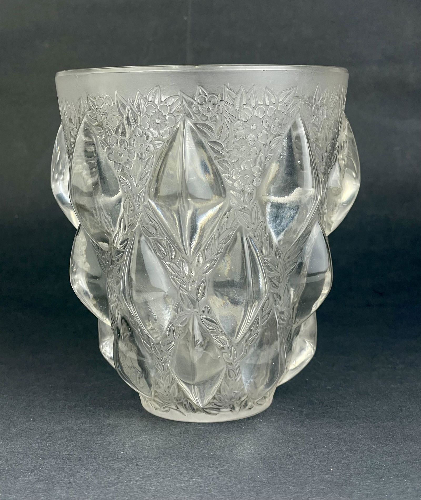 Rene Lalique (French, 1860-1954). "Rampillon" vase. (1 of 6)