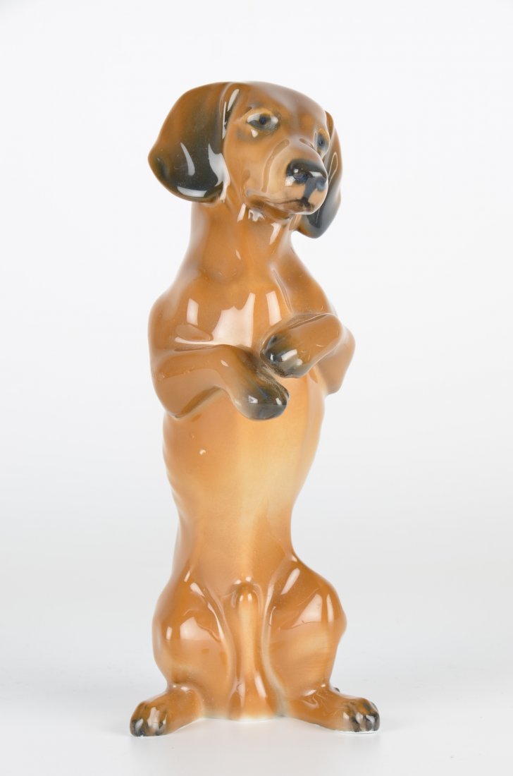 Rosenthal German porcelain figurine  of a Dachschund (1 of 4)
