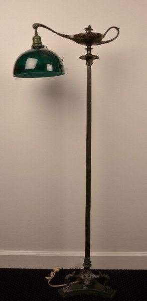 Tiffany Studios Aladdin bronze floor lamp base. (1 of 1)