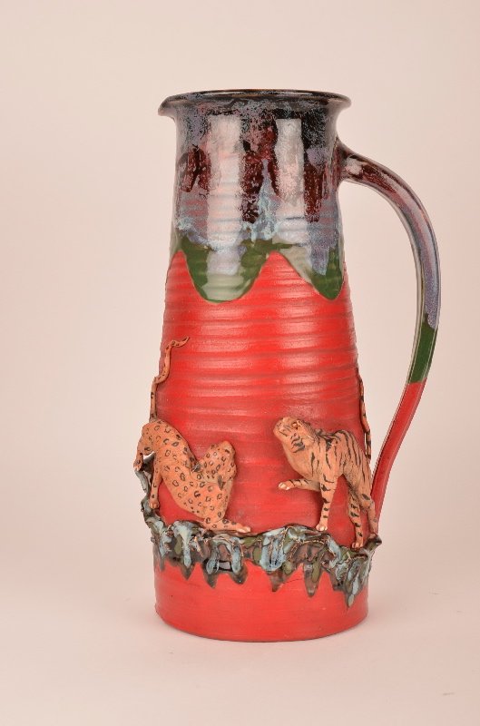 Sumida Japanese attached handled jug (1 of 3)