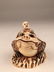 Carved Netsuke figure of a man on a turtles back