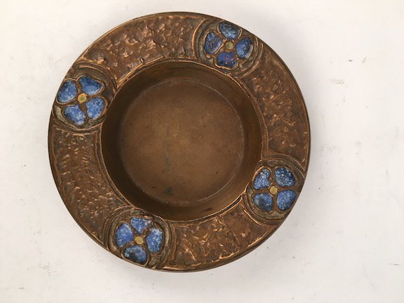 Louis C. Tiffany Furnaces gold gilt and enameled ash (1 of 4)