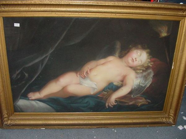 FRENCH PAINTING, MADE IN A DRY PASTEL PROCESS, SH