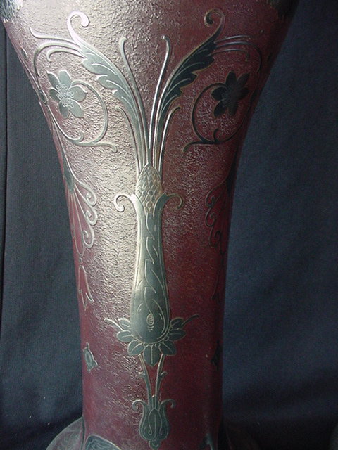 MOSSER (FRENCH) ART GLASS FLOWER VASES WITH STER - 3
