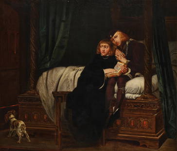 Elizabeth Jane Gardner Bouguereau: Property of an American Private Collection Elizabeth Jane Gardner Bouguereau American 1837 - 1922 Edward Prince of Wales and Richard, Duke of York in the Tower of London signed, inscribed, and dated l