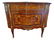 Pair Louis XV/XVI Transitional Style Marquetry Commodes