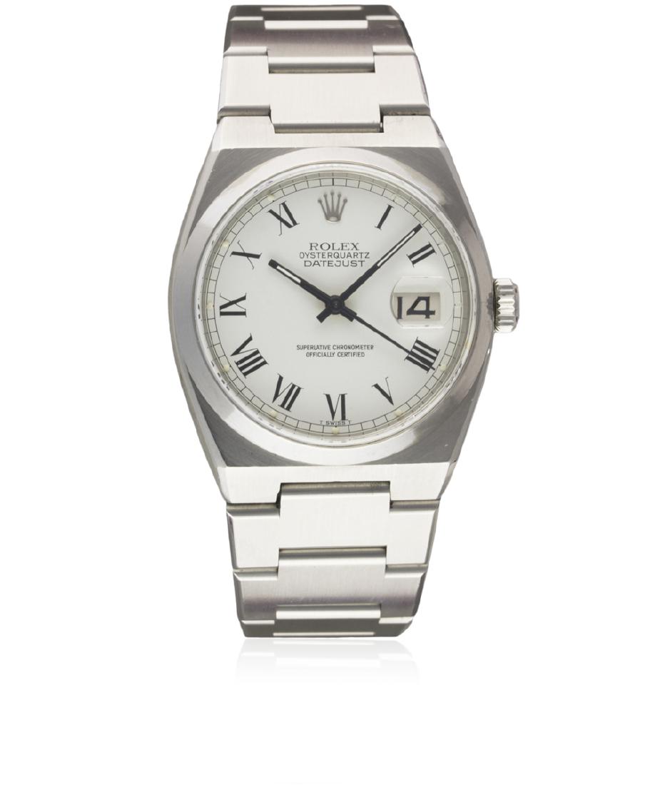 A GENTLEMAN'S STAINLESS STEEL ROLEX OYSTERQUARTZ (1 of 1)