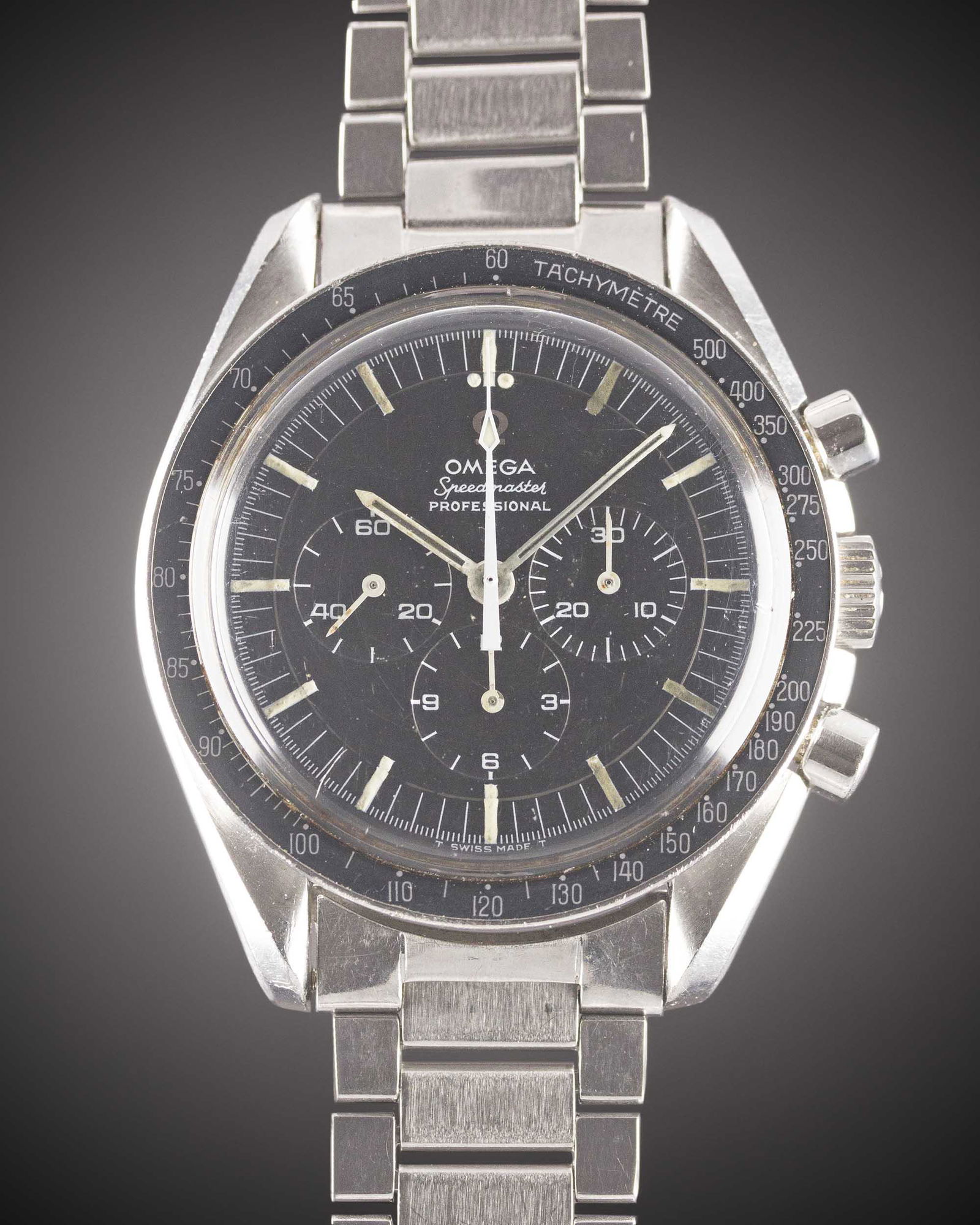 A GENTLEMAN'S STAINLESS STEEL OMEGA SPEEDMASTER (1 of 1)