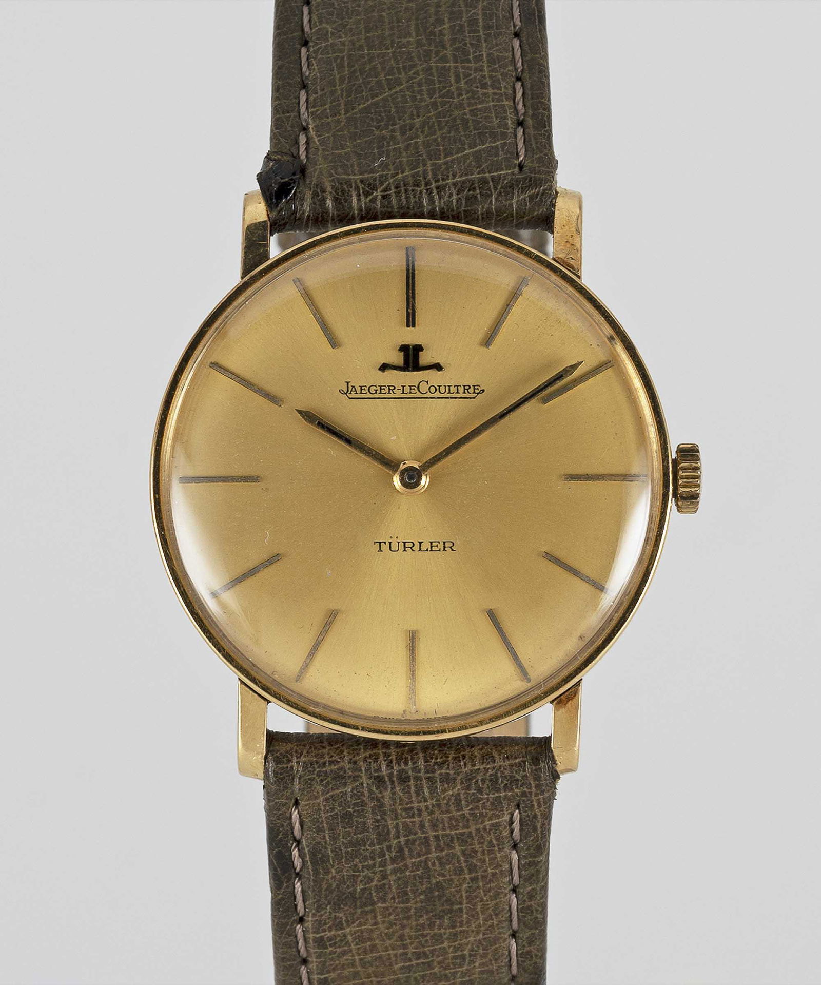 A GENTLEMAN'S 18K SOLID GOLD JAEGER LECOULTRE WRIST (1 of 1)