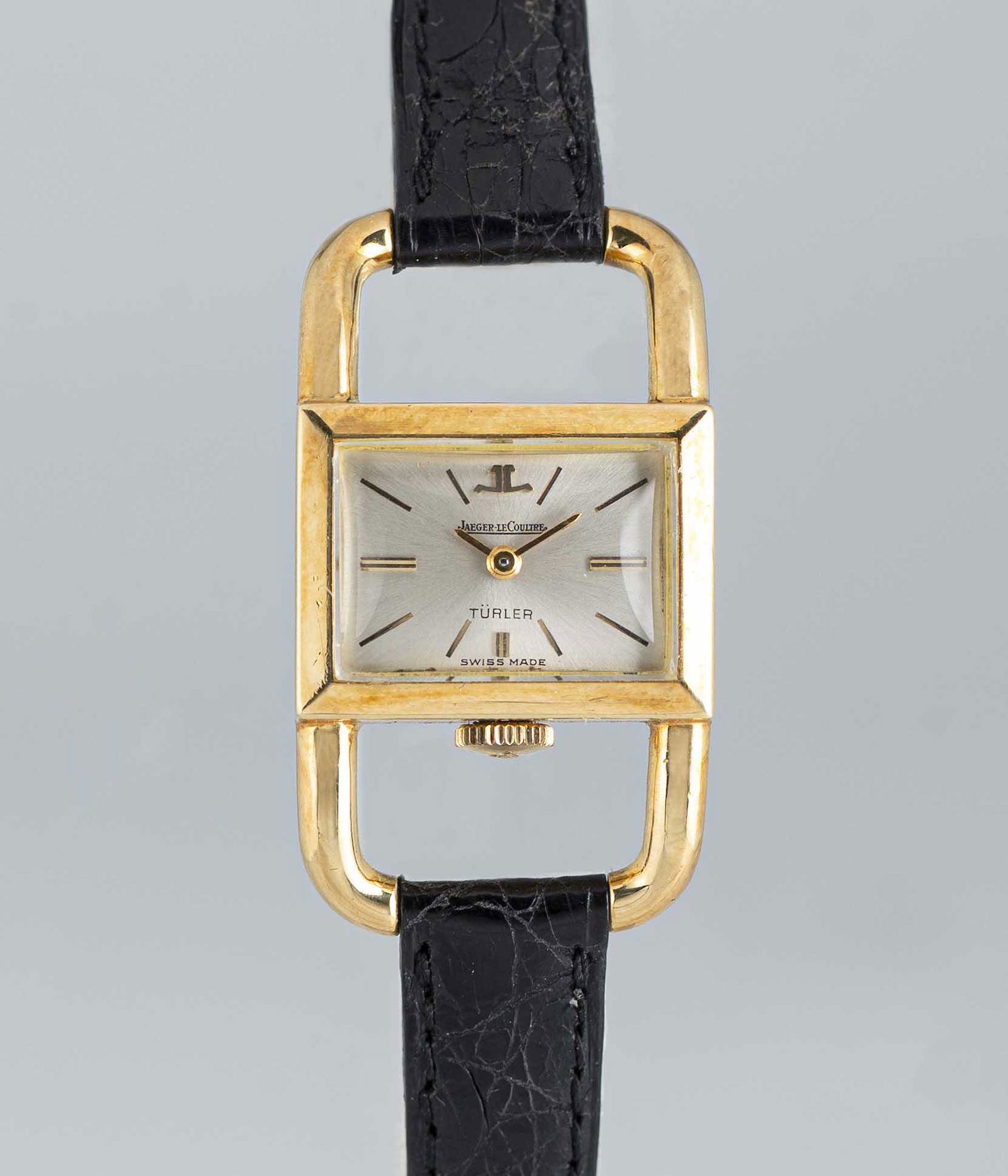 A LADIES 18K SOLID GOLD JAEGER LECOULTRE ETRIER WRIST WATCH CIRCA 1970, REF. 1670 ORIGINALLY (1 of 11)