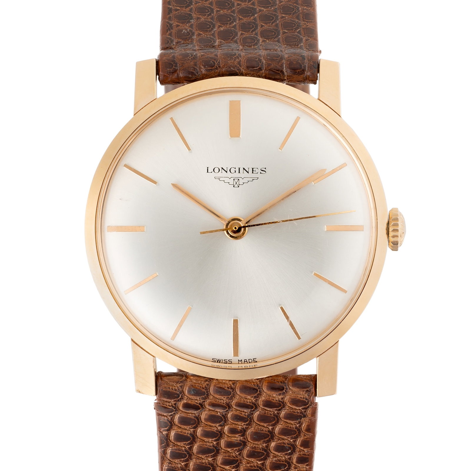 A GENTLEMAN'S SIZE 18K SOLID GOLD LONGINES WRIST WATCH CIRCA 1966, REF. 7788 1Movement: 17J, (1 of 8)