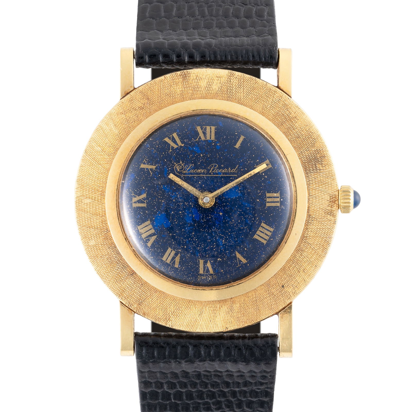 A GENTLEMAN'S SIZE 18K SOLID GOLD BLANCPAIN WRIST WATCH CIRCA 1970s, MADE FOR LUCIEN PICCARD: A GENTLEMAN'S SIZE 18K SOLID GOLD BLANCPAIN WRIST WATCH CIRCA 1970s, MADE FOR LUCIEN PICCARD Movement: 17J, manual wind, cal. R575, signed Blancpain. Case: Diameter approx. 33mm, signed Blancpain Rayv