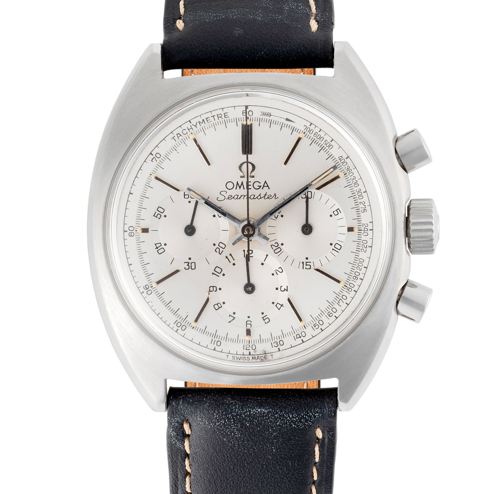 A GENTLEMAN'S SIZE STAINLESS STEEL OMEGA SEAMASTER CHRONOGRAPH WRIST WATCHCIRCA 1968, REF. (1 of 8)