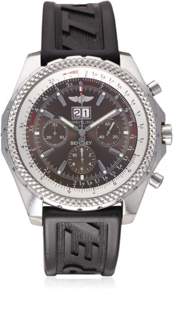 A GENTLEMAN'S STAINLESS STEEL BREITLING BENTLEY (1 of 1)