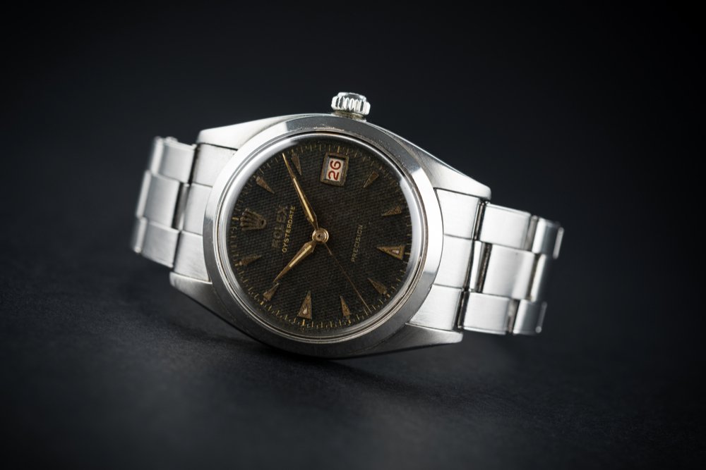 A RARE GENTLEMAN'S STAINLESS STEEL ROLEX OYSTERDATE (1 of 2)