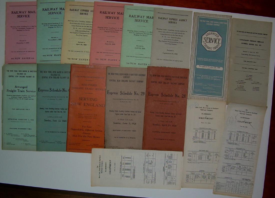 New Haven Employee related Timetables (1 of 4)