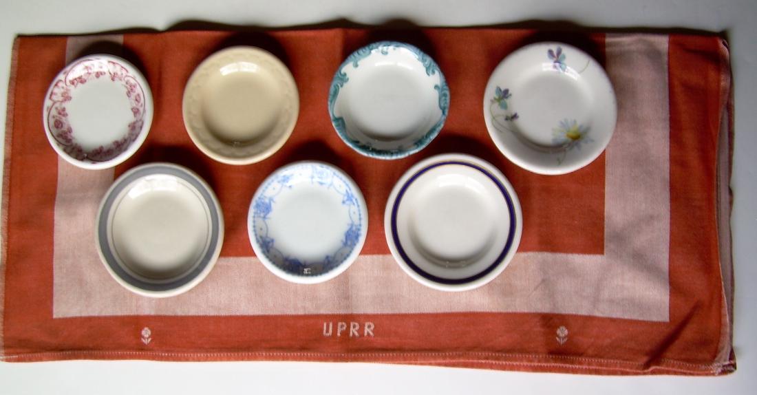 Railroad Butter Pat Starter Set (7) + UP Napkin (1 of 4)