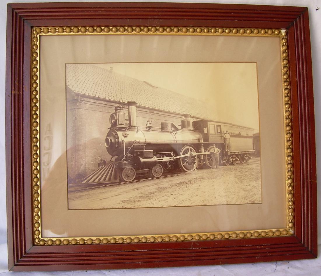 Framed Locomotive D. B. Standish B&P 1883: A framed builder locomotive of the David B. Standish. Standish was the oldest living Engineer in the country when he died at age 86 in 1880. This is from Railway Age magazine. In 1883 the Boston & Pro
