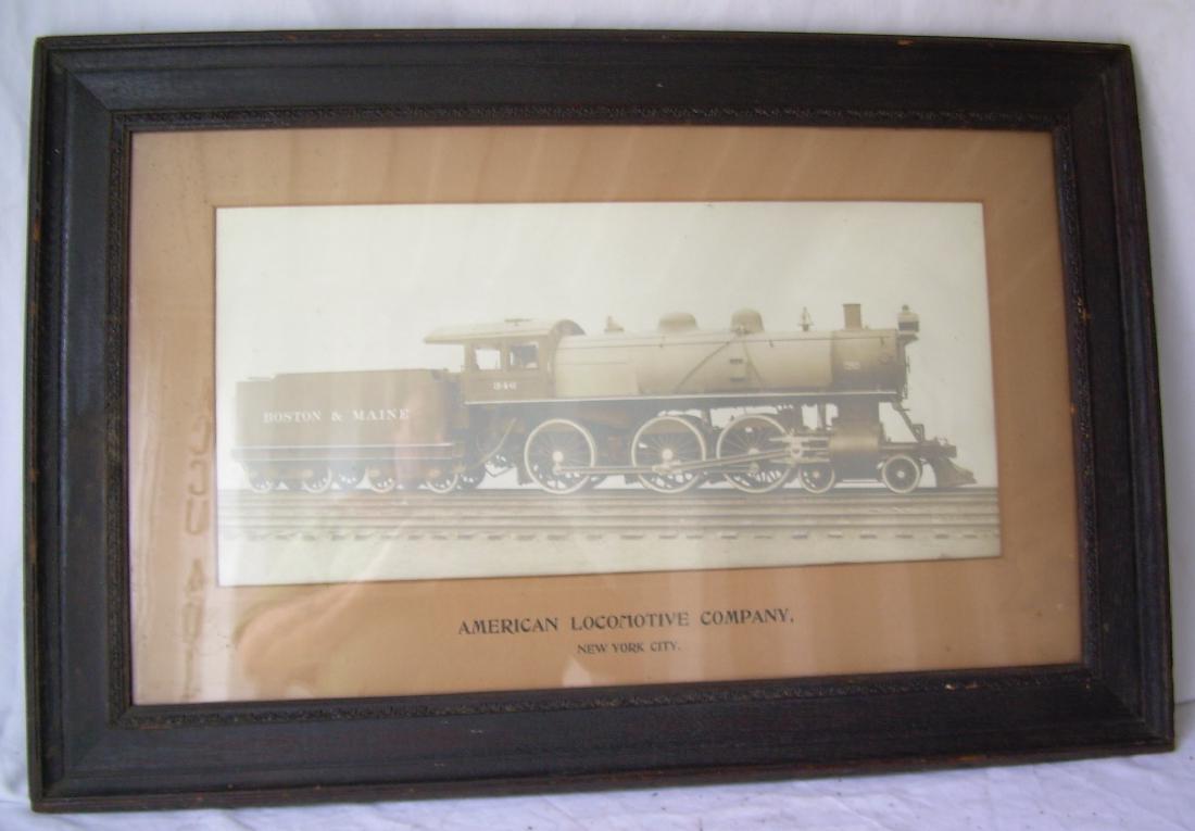 Boston & Maine Framed Builder Photo #346 4-6-0 (1 of 5)