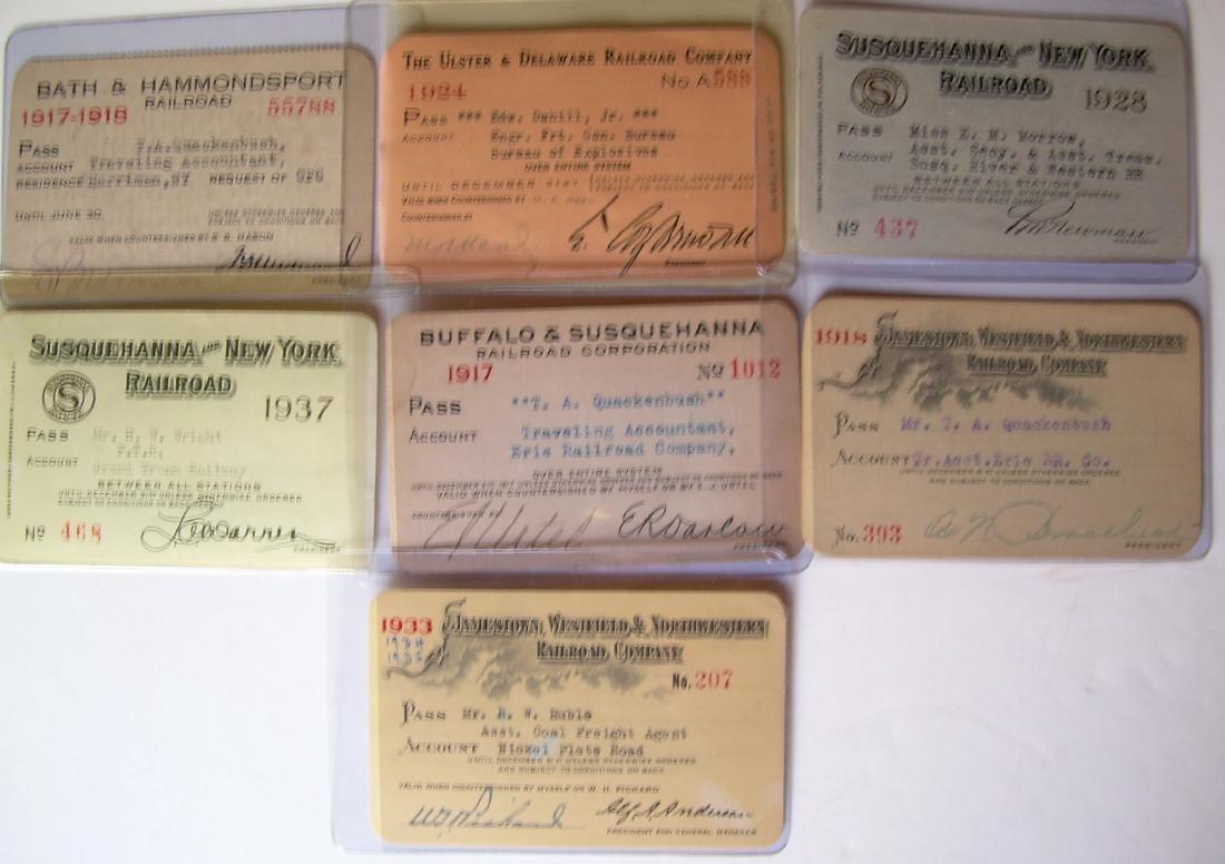 New York State Railroad Annual Passes - Good road (1 of 2)