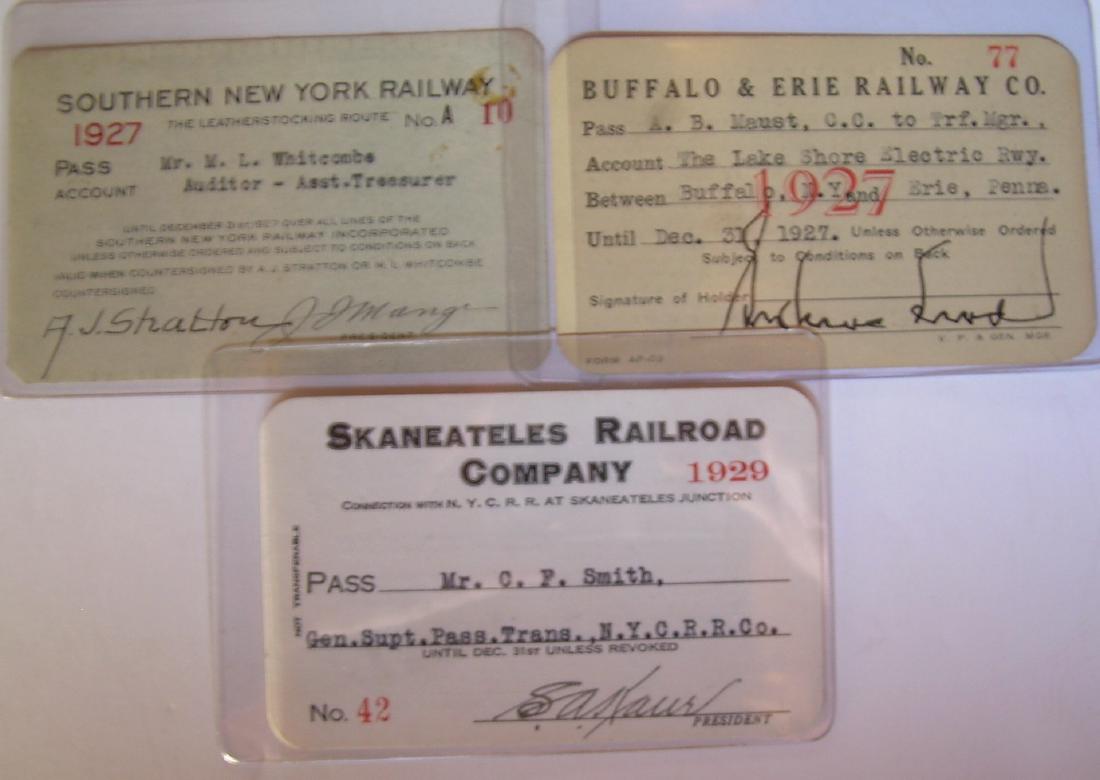 New York Trolley Interurban Railway Passes (3) (1 of 2)