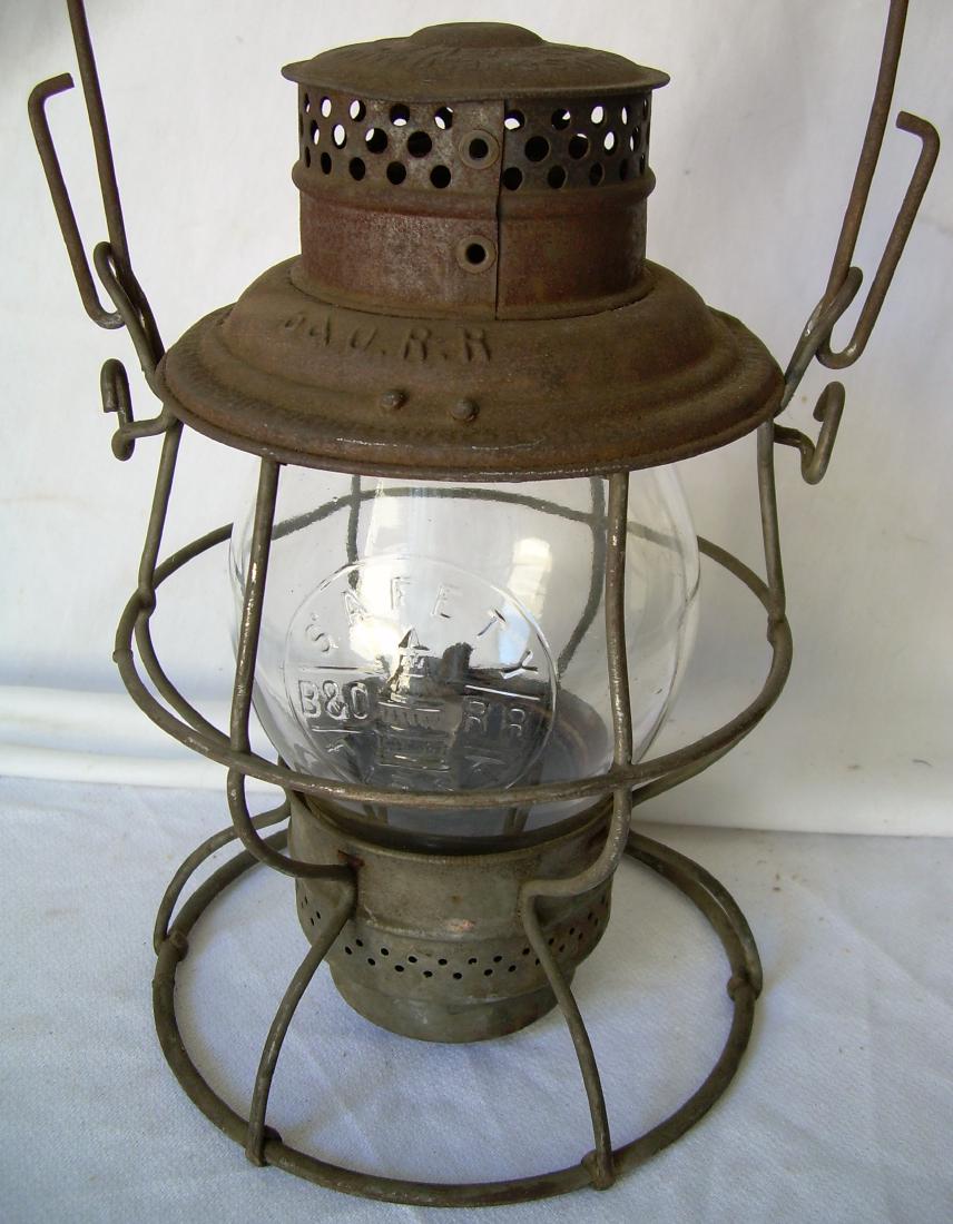 Baltimore & Ohio Railroad Logo Globe Lantern (1 of 4)
