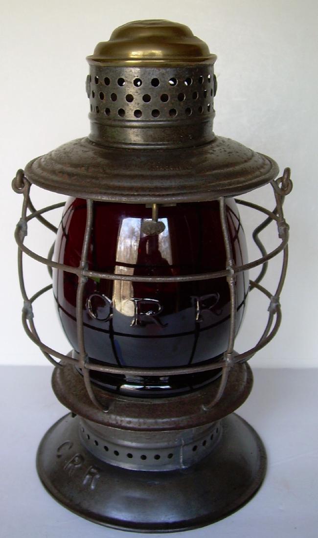 Concord Railroad Brasstop Bellbottom Lantern Red (1 of 9)