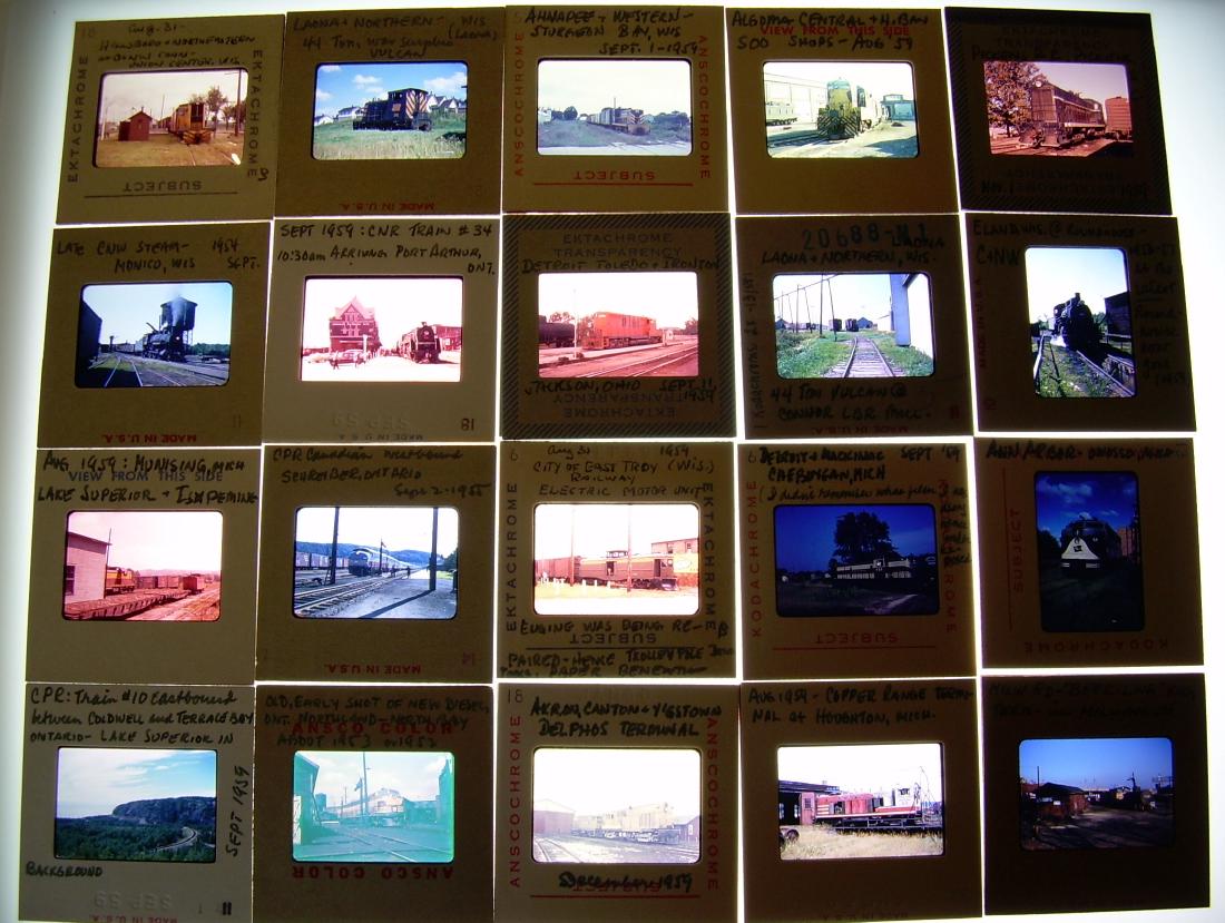 Color Slides 1950s Mixed Railroads (1 of 4)