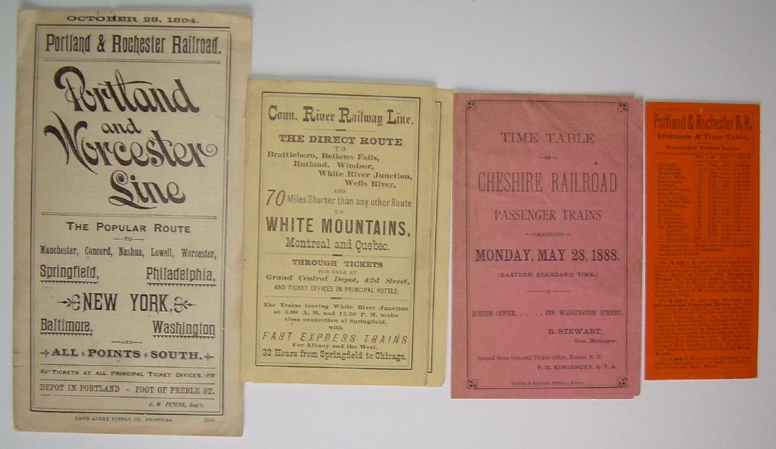 New England Timetables (4) P&R, CR, Ches (1 of 4)