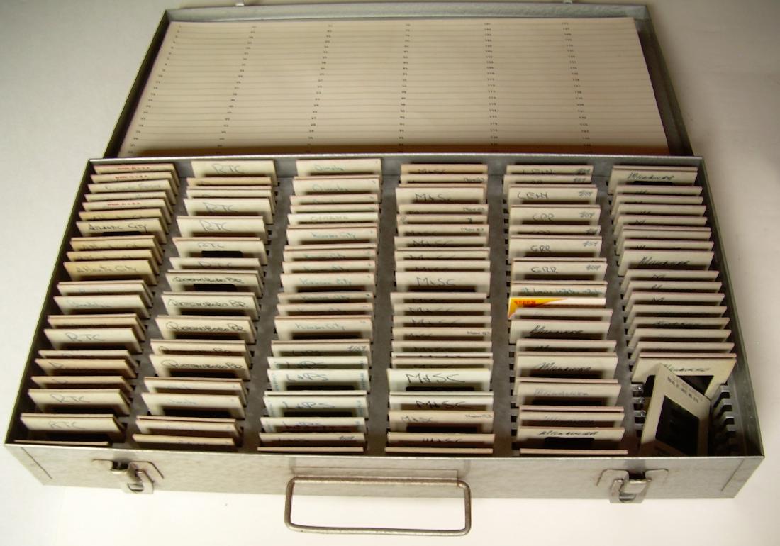 Color Slides 1950s Transit Trolley Metal Case 140 (1 of 2)