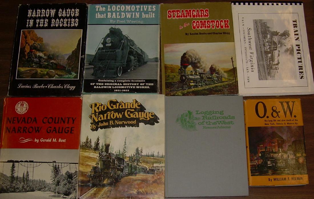 Railroad Train Books - 8 mostly Western (1 of 1)