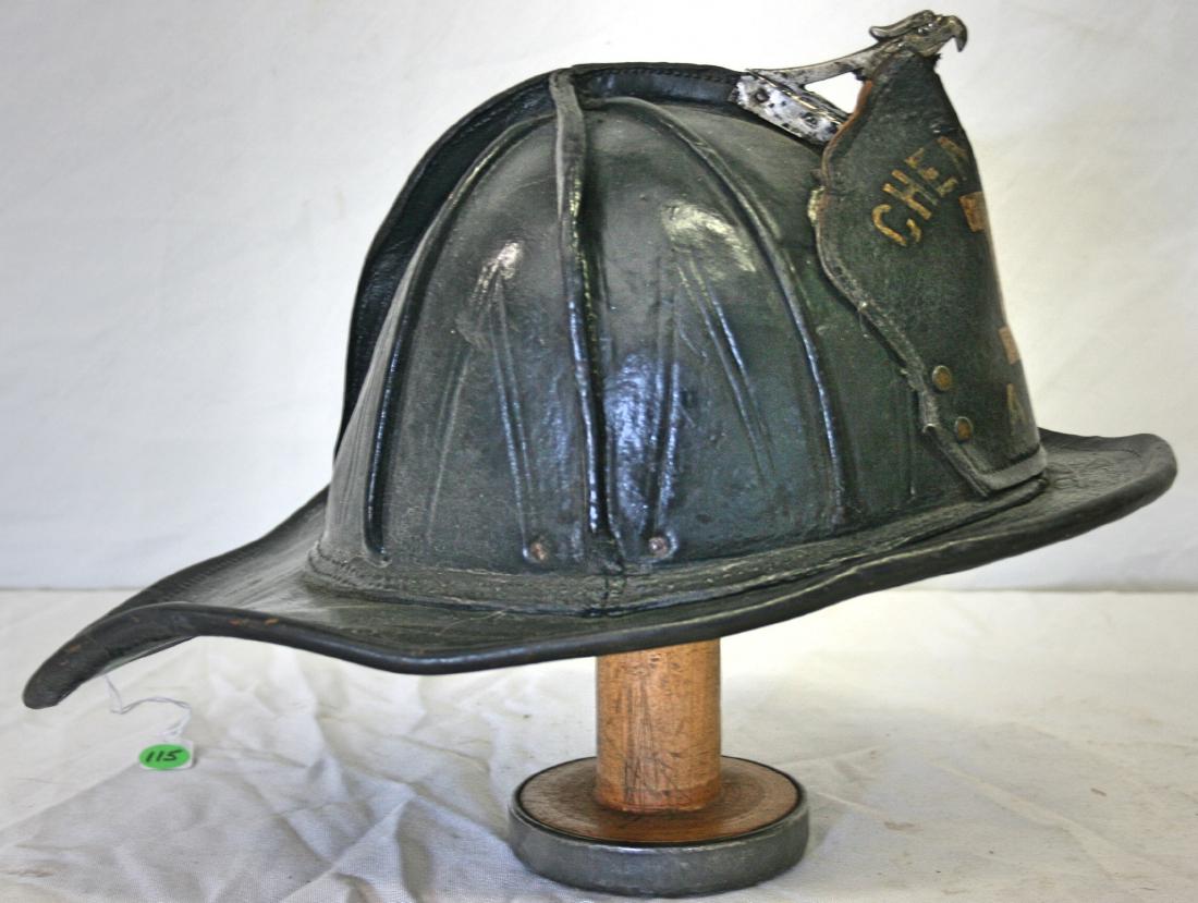 Fire Hat, Leather, Chemical 1 AFD (1 of 2)