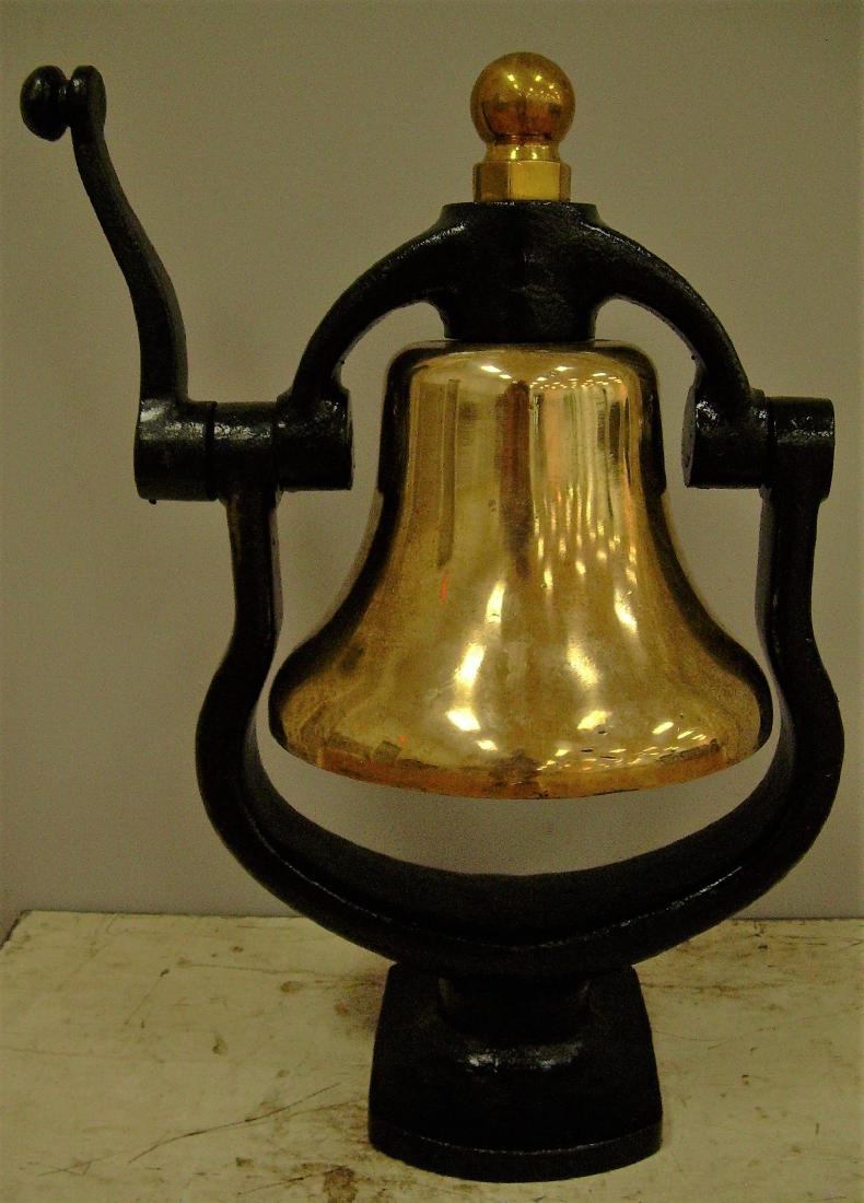 * Brass Locomotive Bell 12" Ball Finial (1 of 5)