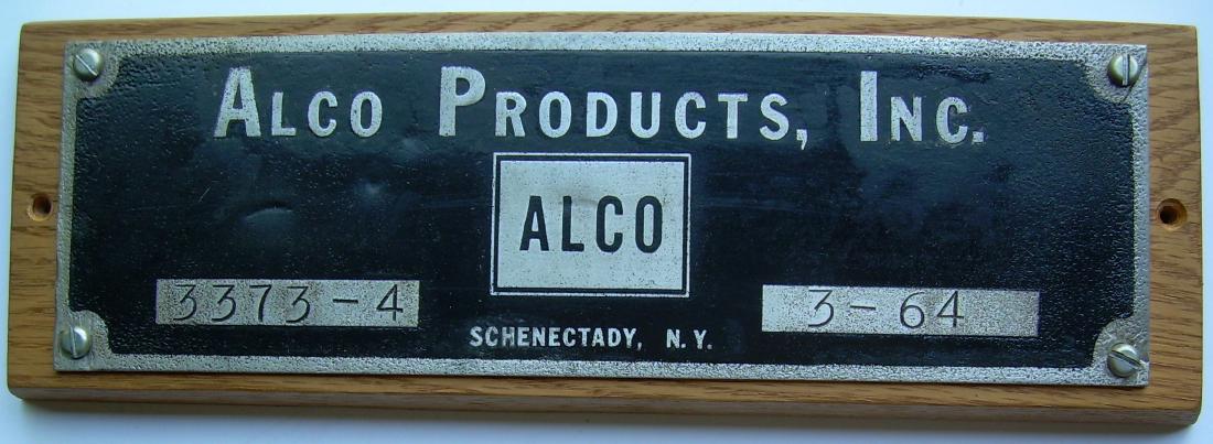 Alco Delaware & Hudson C-628 Builder's Plate (1 of 2)