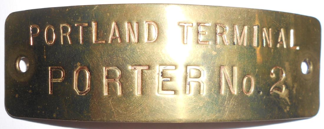 Portland Terminal PORTER #2 Hat Badge (1 of 2)