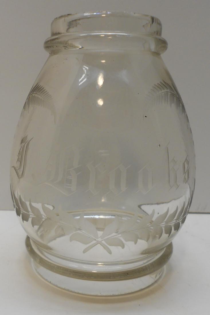 Presentation Lantern Globe 6" Barrel "J Brooks" (1 of 3)