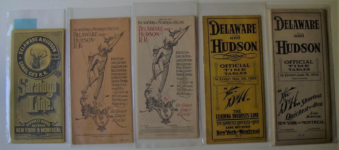 5 Early Delaware & Hudson Railroad Timetables (1 of 1)