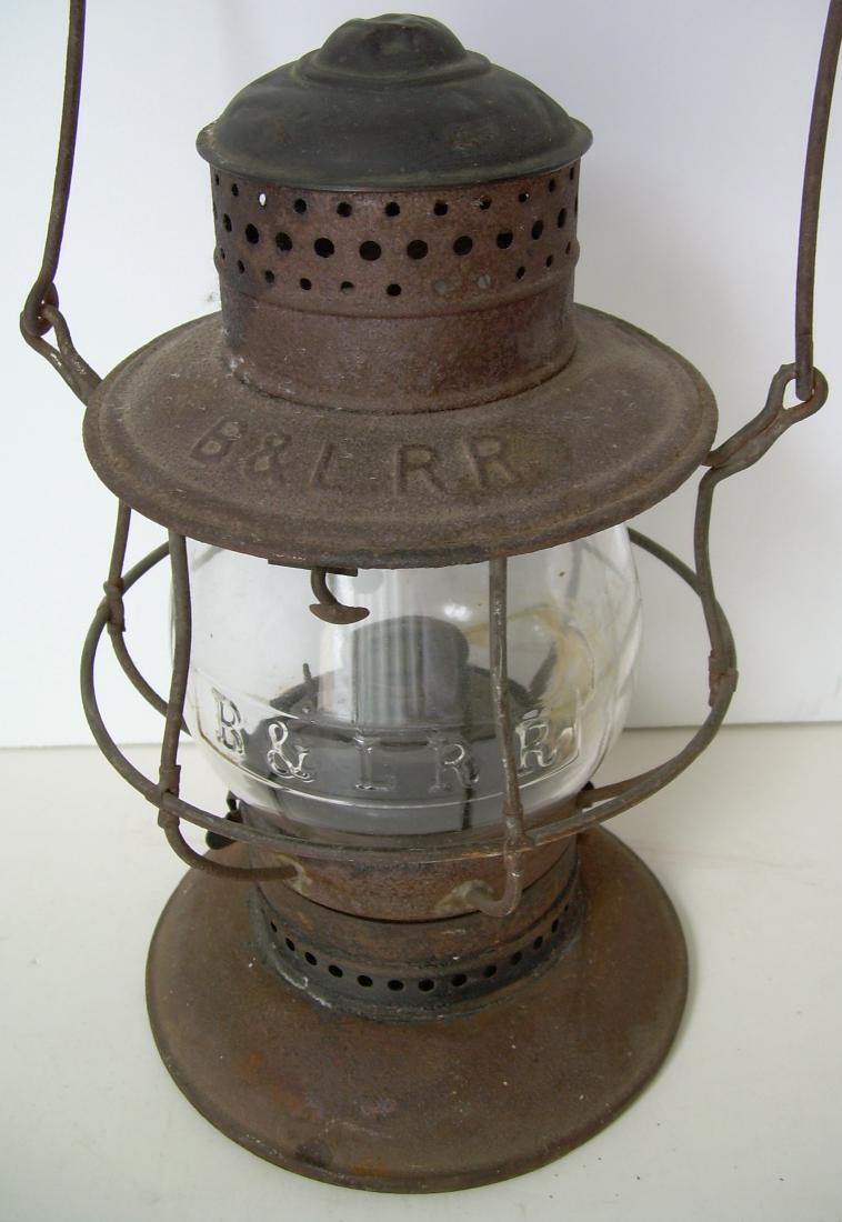 Boston & Lowell Railroad Lantern Broken Cast Globe (1 of 8)