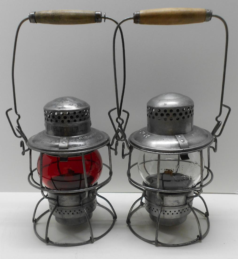 2 Canadian Pacific Railway Lanterns - Red Clear (1 of 5)